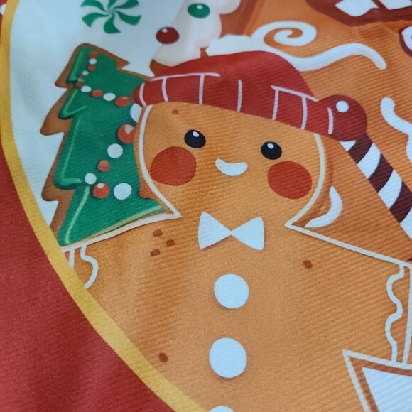 Gingerbread Christmas Pillow Cover Soft Decorative Case Holiday Xmas Home Decor - Picture 5 of 10